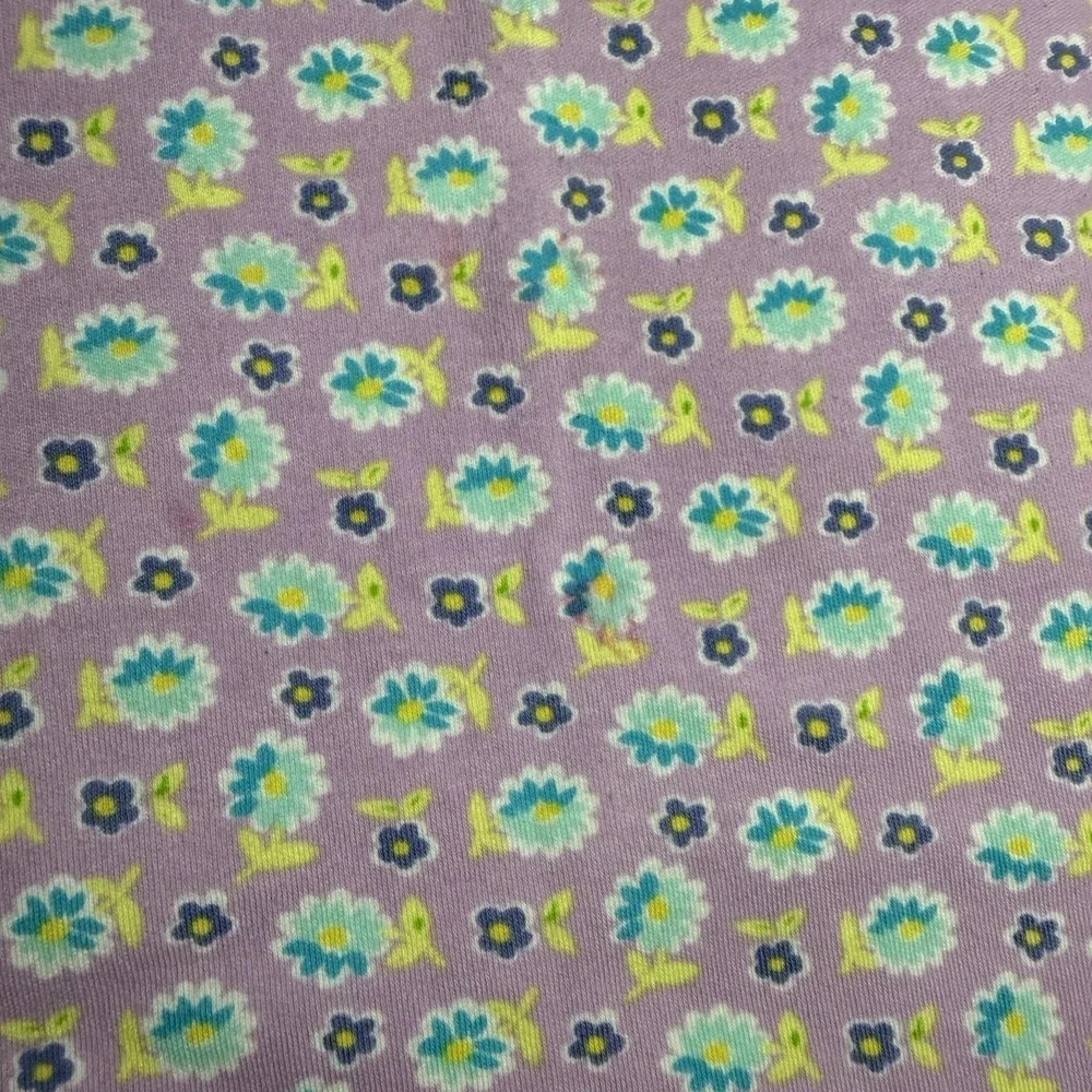 Vtg Gymboree 1998 Watercolors Blanket Orchid Floral Purple Rainbow Tag Rare